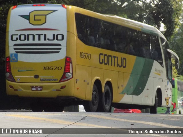 Empresa Gontijo de Transportes 18670 na cidade de São Paulo, São Paulo, Brasil, por Thiago  Salles dos Santos. ID da foto: 10010509.