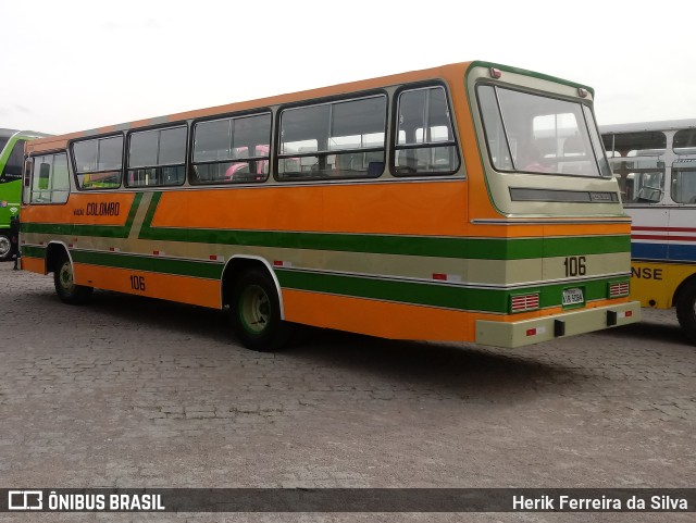 Viação Colombo 106 na cidade de Curitiba, Paraná, Brasil, por Herik Ferreira da Silva. Número da foto: #10010582.