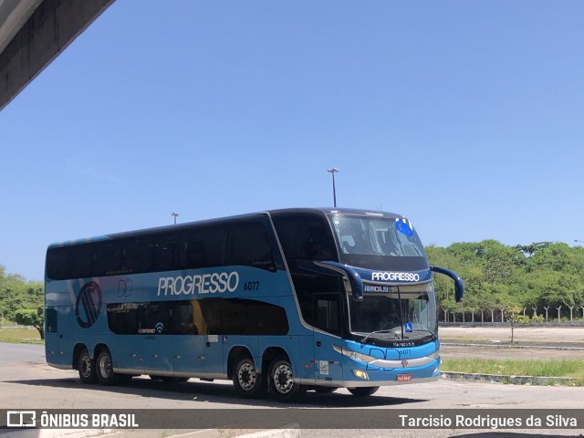 Auto Viação Progresso 6077 na cidade de Aracaju, Sergipe, Brasil, por Tarcisio Rodrigues da Silva. ID da foto: 10009368.