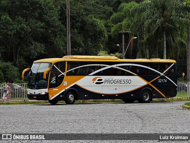 Viação Progresso 32174 na cidade de Juiz de Fora, Minas Gerais, Brasil, por Luiz Krolman. ID da foto: 10008407.