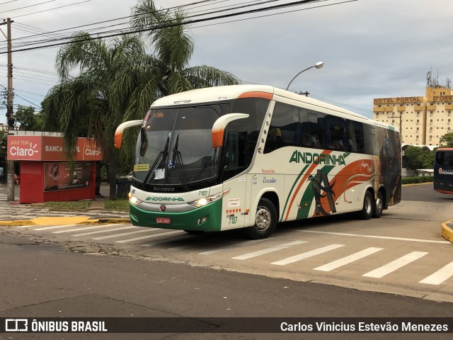 Empresa de Transportes Andorinha 7107 na cidade de Presidente Prudente, São Paulo, Brasil, por Carlos Vinicius Estevão Menezes. ID da foto: 10011043.