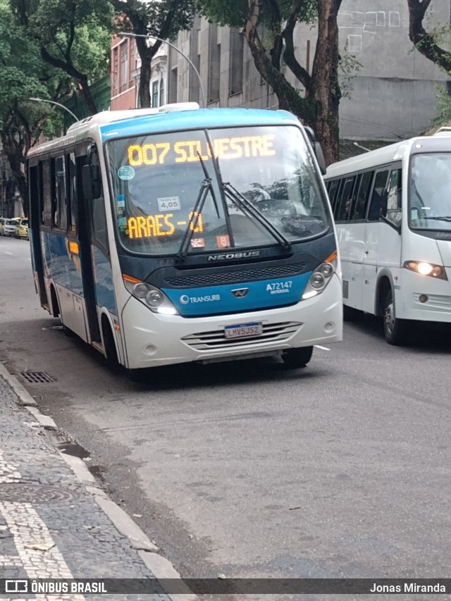 Transurb A72147 na cidade de Rio de Janeiro, Rio de Janeiro, Brasil, por Jonas Miranda. Número da foto: #10009117.