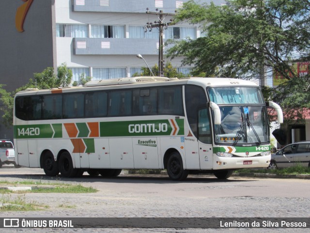 Empresa Gontijo de Transportes 14420 na cidade de Caruaru, Pernambuco, Brasil, por Lenilson da Silva Pessoa. Número da foto: #10009200.