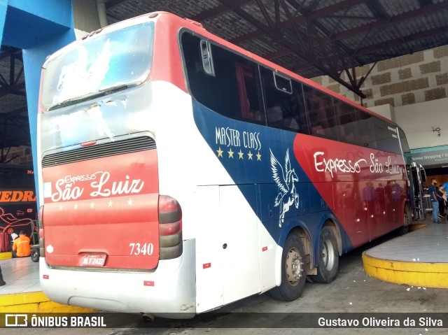 Expresso São Luiz 7340 na cidade de Goiânia, Goiás, Brasil, por Gustavo Oliveira da Silva. ID da foto: 10012620.