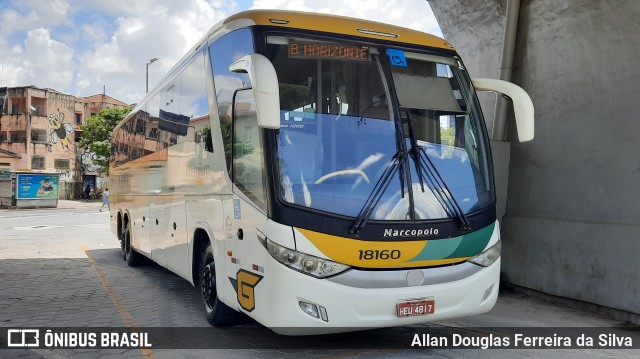 Empresa Gontijo de Transportes 18160 na cidade de Belo Horizonte, Minas Gerais, Brasil, por Allan Douglas Ferreira da Silva. ID da foto: 10012237.