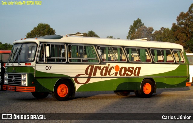 Viação Graciosa 07 na cidade de Curitiba, Paraná, Brasil, por Carlos Júnior. ID da foto: 10012121.