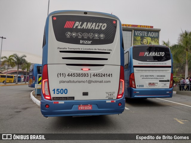 Planalto Transporte e Turismo 1500 na cidade de Aparecida, São Paulo, Brasil, por Espedito de Brito Gomes. Número da foto: #10011502.