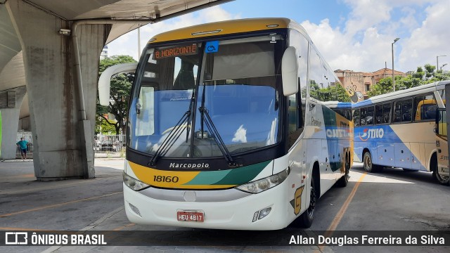 Empresa Gontijo de Transportes 18160 na cidade de Belo Horizonte, Minas Gerais, Brasil, por Allan Douglas Ferreira da Silva. ID da foto: 10012241.