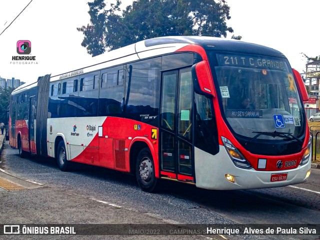 Itajaí Transportes Coletivos 2001 na cidade de Campinas, São Paulo, Brasil, por Henrique Alves de Paula Silva. ID da foto: 10011403.