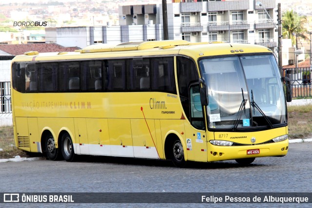 Viação Itapemirim 8717 na cidade de Caruaru, Pernambuco, Brasil, por Felipe Pessoa de Albuquerque. ID da foto: 10013515.