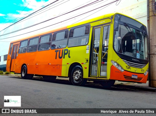 TUPi Transportes Urbanos Piracicaba 8315 na cidade de Piracicaba, São Paulo, Brasil, por Henrique Alves de Paula Silva. Número da foto: #10012891.