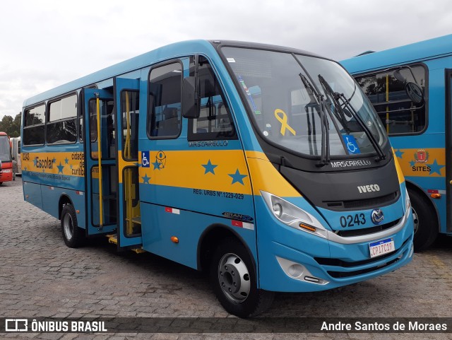 Transporte Acessível Unicarga 0243 na cidade de Curitiba, Paraná, Brasil, por Andre Santos de Moraes. ID da foto: 10013246.