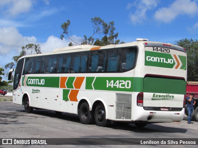 Empresa Gontijo de Transportes 14420 na cidade de Caruaru, Pernambuco, Brasil, por Lenilson da Silva Pessoa. Número da foto: #10013040.