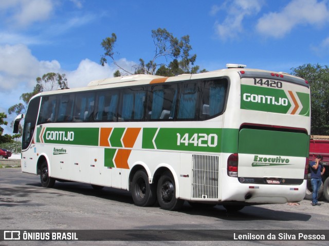 Empresa Gontijo de Transportes 14420 na cidade de Caruaru, Pernambuco, Brasil, por Lenilson da Silva Pessoa. ID da foto: 10013040.