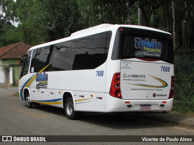 Tebão Transportes 7688 na cidade de Alumínio, São Paulo, Brasil, por Vicente de Paulo Alves. ID da foto: 10014027.