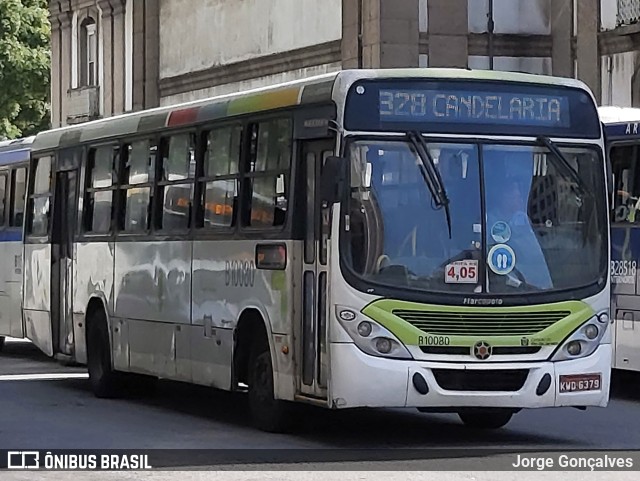Transportes Paranapuan B10080 na cidade de Rio de Janeiro, Rio de Janeiro, Brasil, por Jorge Gonçalves. Número da foto: #10013391.