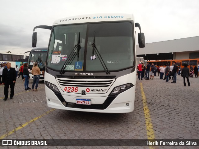 Rimatur Transportes 4236 na cidade de Curitiba, Paraná, Brasil, por Herik Ferreira da Silva. ID da foto: 10012259.