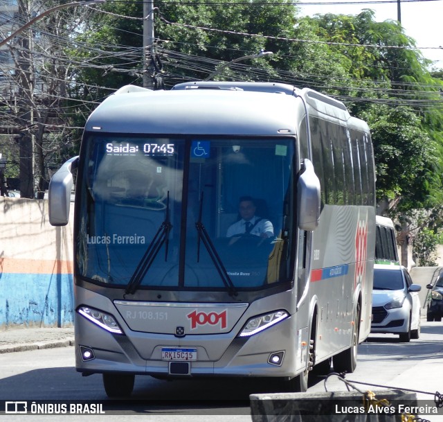 Auto Viação 1001 RJ 108.151 na cidade de Nova Iguaçu, Rio de Janeiro, Brasil, por Lucas Alves Ferreira. Número da foto: #10014194.