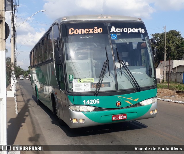 Expresso Unir 14206 na cidade de Matozinhos, Minas Gerais, Brasil, por Vicente de Paulo Alves. ID da foto: 10011568.