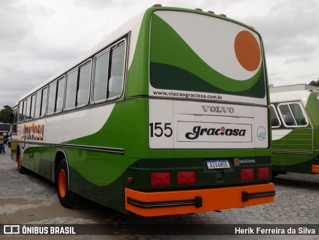 Viação Graciosa 155 na cidade de Curitiba, Paraná, Brasil, por Herik Ferreira da Silva. Número da foto: #10012174.