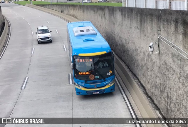 Viação Nossa Senhora do Amparo RJ 186.017 na cidade de Rio de Janeiro, Rio de Janeiro, Brasil, por Luiz Eduardo Lopes da Silva. ID da foto: 10011573.