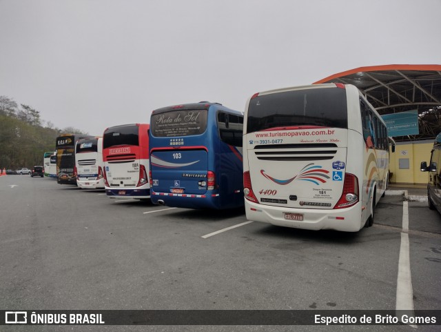 Turismo Pavão 4400 na cidade de Aparecida, São Paulo, Brasil, por Espedito de Brito Gomes. ID da foto: 10011505.