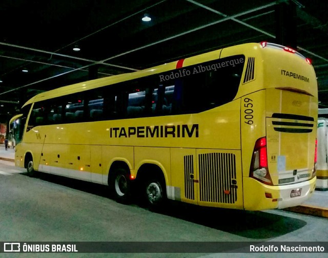Viação Itapemirim 60059 na cidade de Nova Iguaçu, Rio de Janeiro, Brasil, por Rodolfo Albuquerque. Número da foto: #10013011.