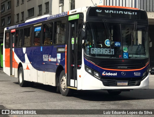 Viação Ideal B28586 na cidade de Rio de Janeiro, Rio de Janeiro, Brasil, por Luiz Eduardo Lopes da Silva. Número da foto: #10013330.