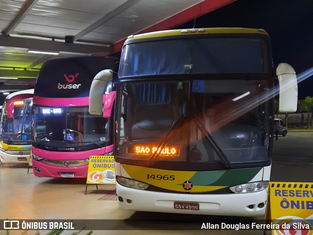 Empresa Gontijo de Transportes 14965 na cidade de Belo Horizonte, Minas Gerais, Brasil, por Allan Douglas Ferreira da Silva. Número da foto: #10012078.