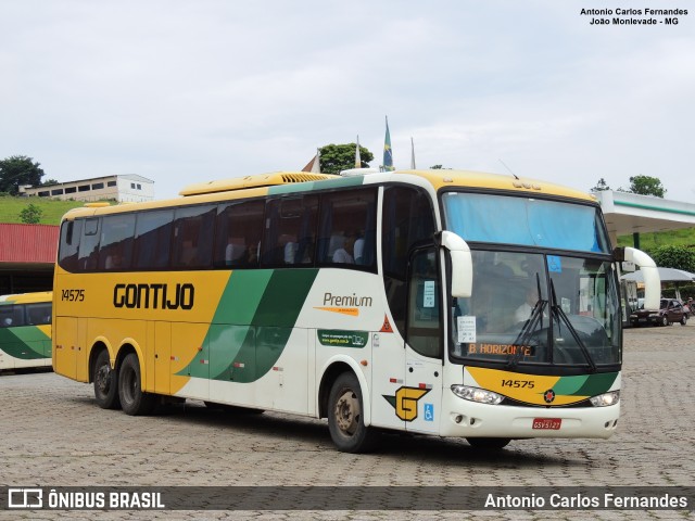 Empresa Gontijo de Transportes 14575 na cidade de João Monlevade, Minas Gerais, Brasil, por Antonio Carlos Fernandes. ID da foto: 9964984.