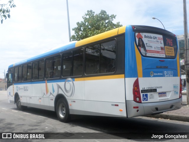 Transportes Barra D13011 na cidade de Rio de Janeiro, Rio de Janeiro, Brasil, por Jorge Gonçalves. ID da foto: 9964725.