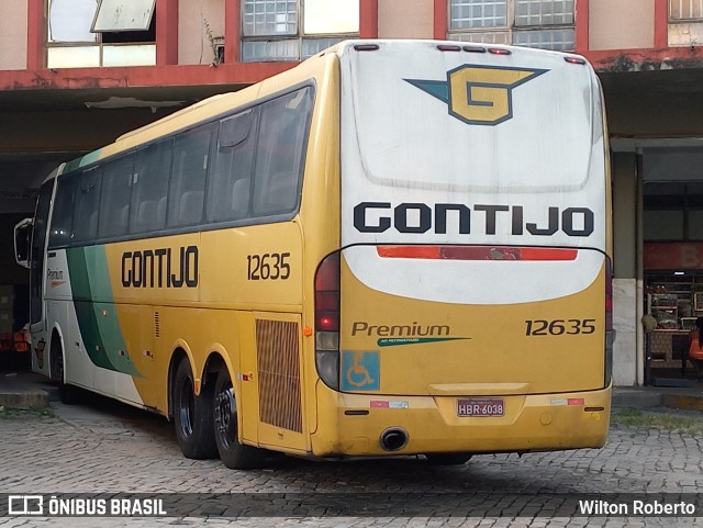 Empresa Gontijo de Transportes 12635 na cidade de Governador Valadares, Minas Gerais, Brasil, por Wilton Roberto. ID da foto: 9964173.