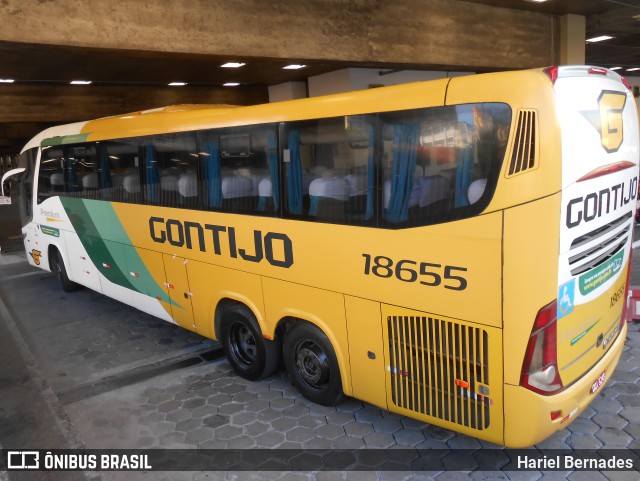 Empresa Gontijo de Transportes 18655 na cidade de Belo Horizonte, Minas Gerais, Brasil, por Hariel Bernades. ID da foto: 9966247.