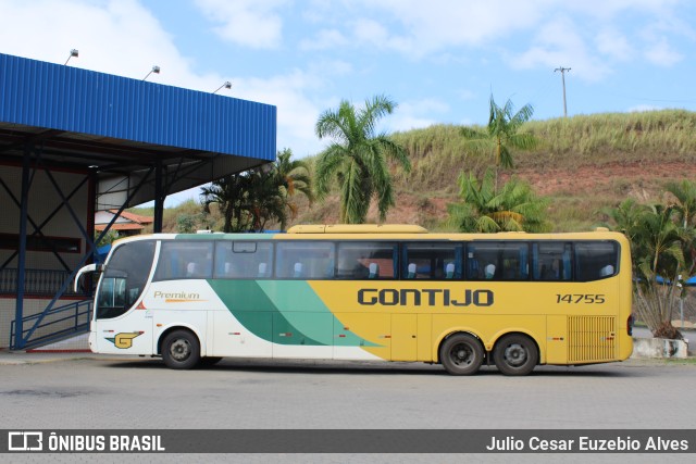 Empresa Gontijo de Transportes 14755 na cidade de Paraíba do Sul, Rio de Janeiro, Brasil, por Julio Cesar Euzebio Alves. ID da foto: 9964538.