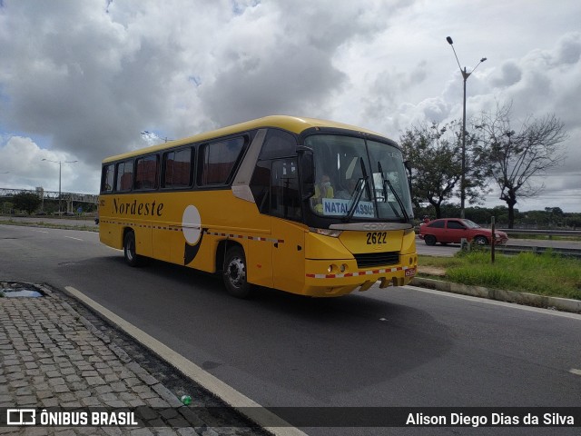 Viação Nordeste 2622 na cidade de Parnamirim, Rio Grande do Norte, Brasil, por Alison Diego Dias da Silva. Número da foto: #9965602.
