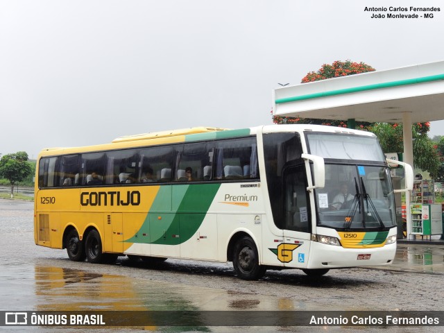 Empresa Gontijo de Transportes 12510 na cidade de João Monlevade, Minas Gerais, Brasil, por Antonio Carlos Fernandes. ID da foto: 9965031.