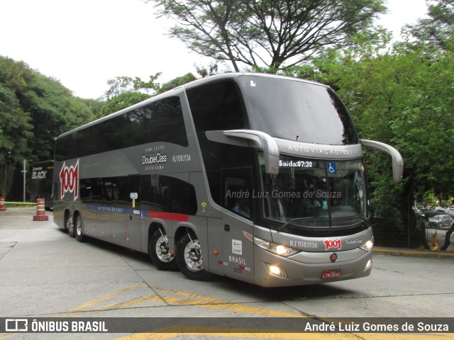 Auto Viação 1001 RJ 108.1136 na cidade de São Paulo, São Paulo, Brasil, por André Luiz Gomes de Souza. ID da foto: 10016239.