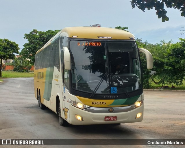 Empresa Gontijo de Transportes 18605 na cidade de Montes Claros, Minas Gerais, Brasil, por Cristiano Martins. ID da foto: 10016891.