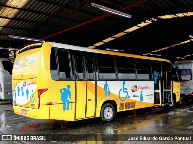 Transportes Capellini 8701 na cidade de Hortolândia, São Paulo, Brasil, por José Eduardo Garcia Pontual. Número da foto: #10016253.