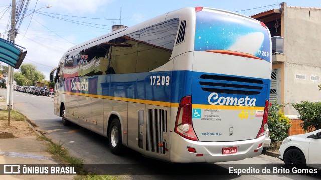 Viação Cometa 17209 na cidade de Franco da Rocha, São Paulo, Brasil, por Espedito de Brito Gomes. Número da foto: #10015823.