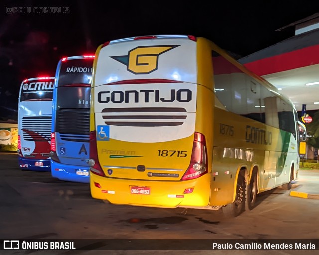 Empresa Gontijo de Transportes 18715 na cidade de Uberaba, Minas Gerais, Brasil, por Paulo Camillo Mendes Maria. Número da foto: #10014378.