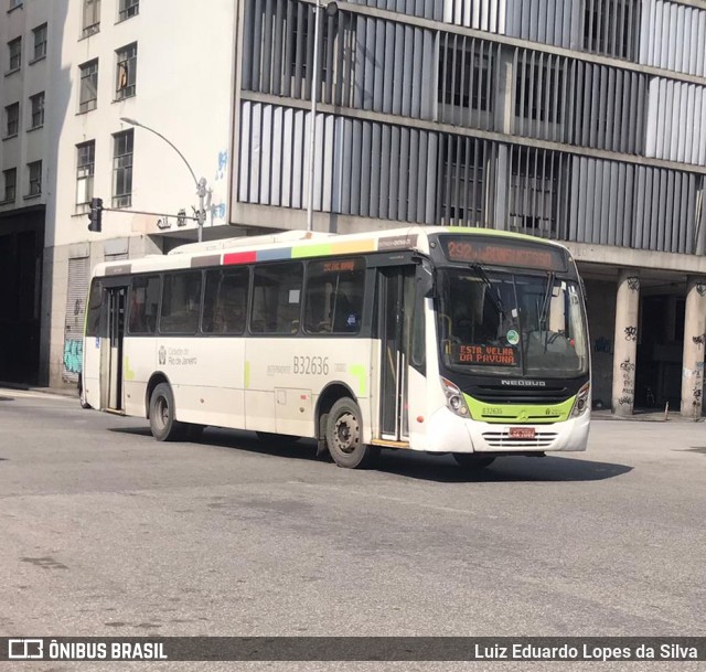 Viação Pavunense B32636 na cidade de Rio de Janeiro, Rio de Janeiro, Brasil, por Luiz Eduardo Lopes da Silva. ID da foto: 10015889.