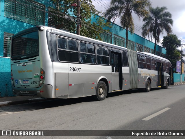 Rápido Campinas 23007 na cidade de Franco da Rocha, São Paulo, Brasil, por Espedito de Brito Gomes. Número da foto: #10015826.