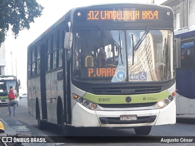 Viação Nossa Senhora de Lourdes B58007 na cidade de Rio de Janeiro, Rio de Janeiro, Brasil, por Augusto César. ID da foto: 10014608.