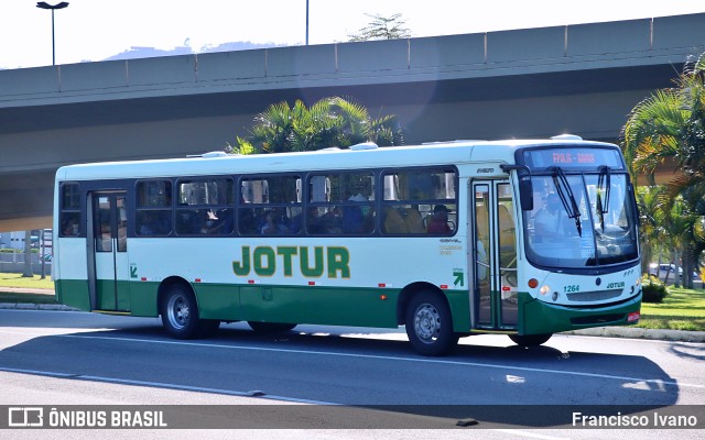 Jotur - Auto Ônibus e Turismo Josefense 1264 na cidade de Florianópolis, Santa Catarina, Brasil, por Francisco Ivano. ID da foto: 10018161.