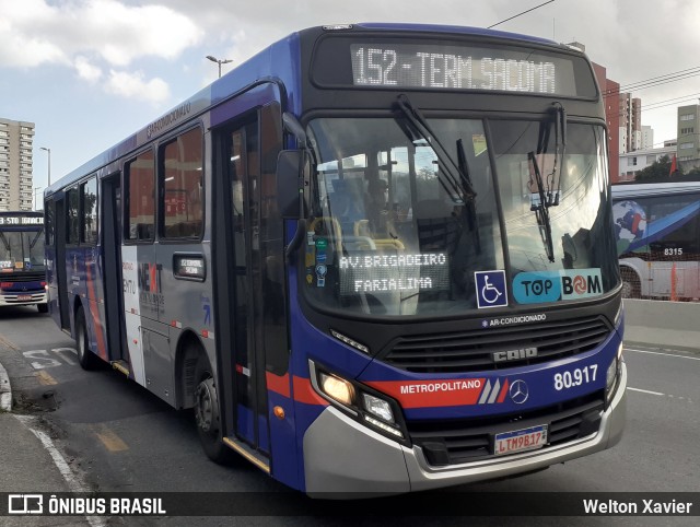 Next Mobilidade - ABC Sistema de Transporte 80.917 na cidade de São Bernardo do Campo, São Paulo, Brasil, por Welton Xavier. ID da foto: 10017098.