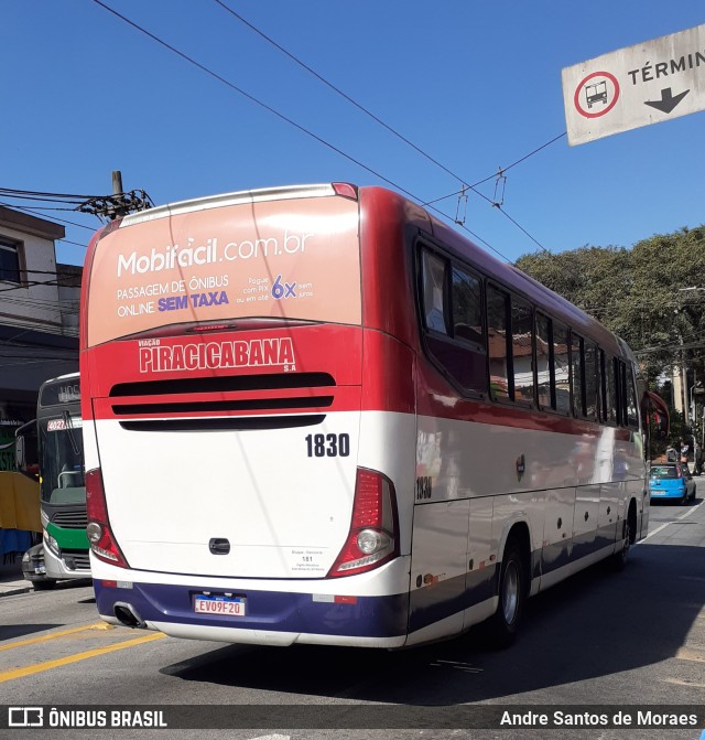 Viação Piracicabana 1830 na cidade de São Paulo, São Paulo, Brasil, por Andre Santos de Moraes. ID da foto: 10018208.