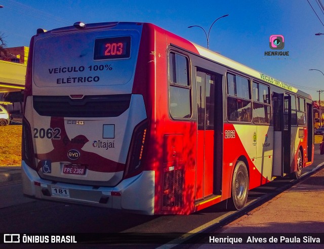 Itajaí Transportes Coletivos 2062 na cidade de Campinas, São Paulo, Brasil, por Henrique Alves de Paula Silva. Número da foto: #10019752.