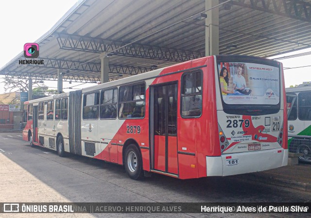 Itajaí Transportes Coletivos 2879 na cidade de Campinas, São Paulo, Brasil, por Henrique Alves de Paula Silva. ID da foto: 10019449.