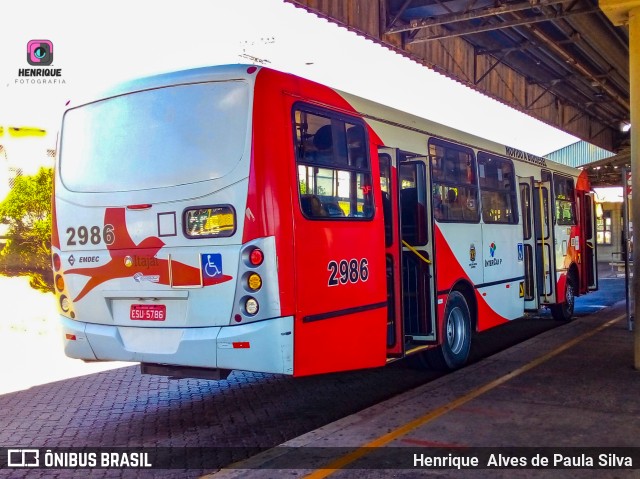 Itajaí Transportes Coletivos 2986 na cidade de Campinas, São Paulo, Brasil, por Henrique Alves de Paula Silva. Número da foto: #10019798.
